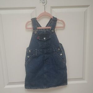 Levi's Blue Denim Overalls Classic Style